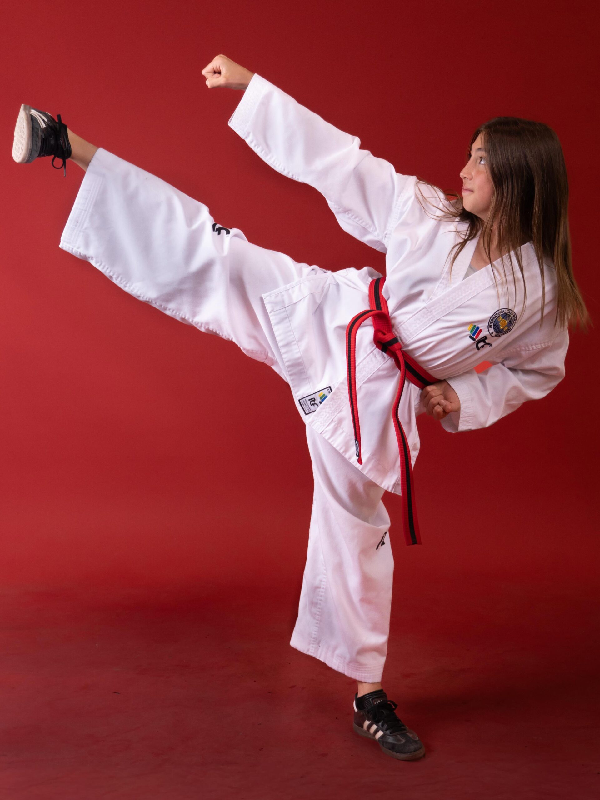 Mila FM Parker practicing martial arts